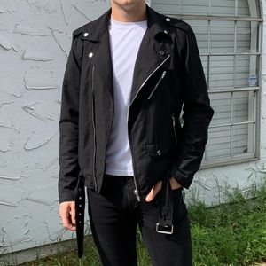 Zara Man Black Biker Jacket